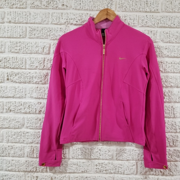 Nike | Jackets & Coats | Nike Dri Fit Hot Pink Jacket | Poshmark